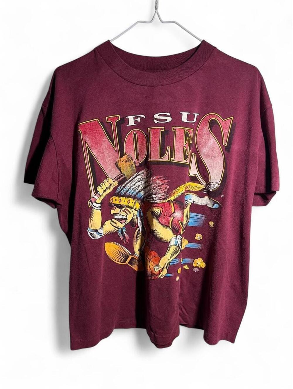 Vintage 90s Tee Jays FSU Florida State Noles Graphic T Shirt L